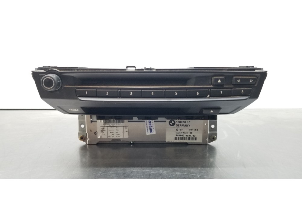 Recambio de sistema audio / radio cd para bmw x5 (e70) 3.0d referencia OEM IAM 65839170732 10878810 65839170732-01