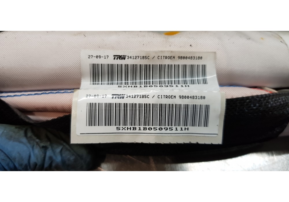 Recambio de airbag cortina delantero derecho para citroen c4 picasso feel referencia OEM IAM 9800483180  