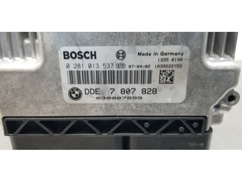 Recambio de centralita motor uce para bmw serie 1 berlina (e81/e87) 118d referencia OEM IAM 7807828 0281013537  Recambio de centralita motor uce para bmw serie 1 berlina (e81/e87) 118d referencia OEM IAM 7807828 0281013537