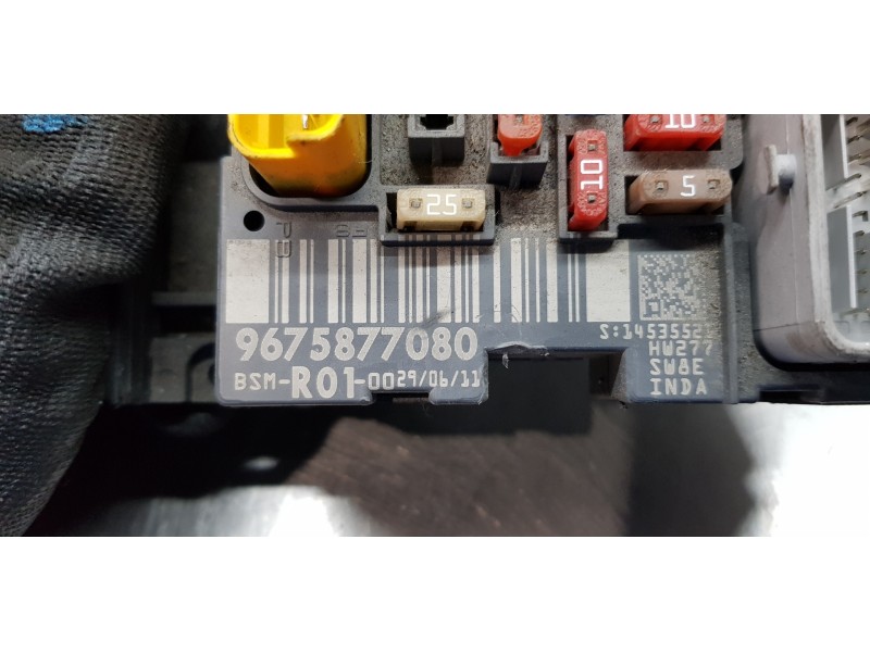 Recambio de caja reles / fusibles para citroen c4 picasso 2.0 hdi fap referencia OEM IAM 9675877080   Recambio de caja reles / fusibles para citroen c4 picasso 2.0 hdi fap referencia OEM IAM 9675877080