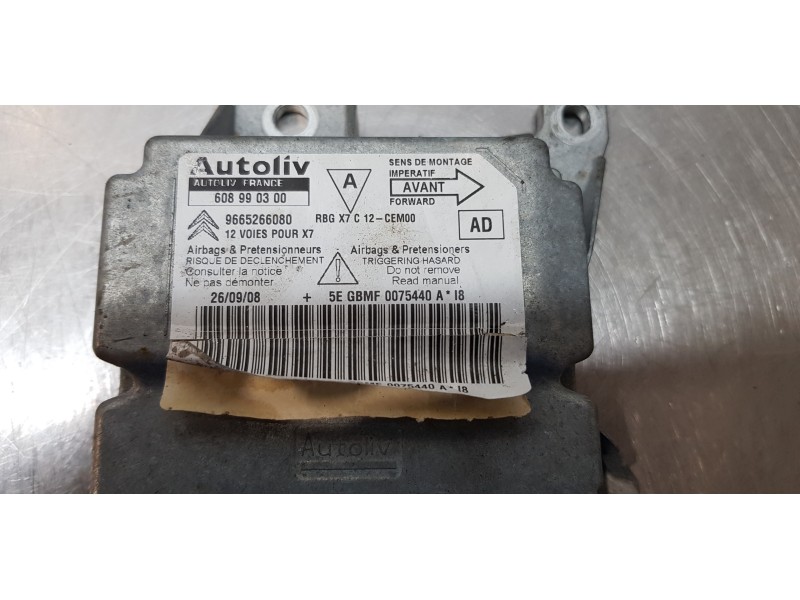 Recambio de kit airbag para citroen c5 berlina exclusive referencia OEM IAM 9665266080  