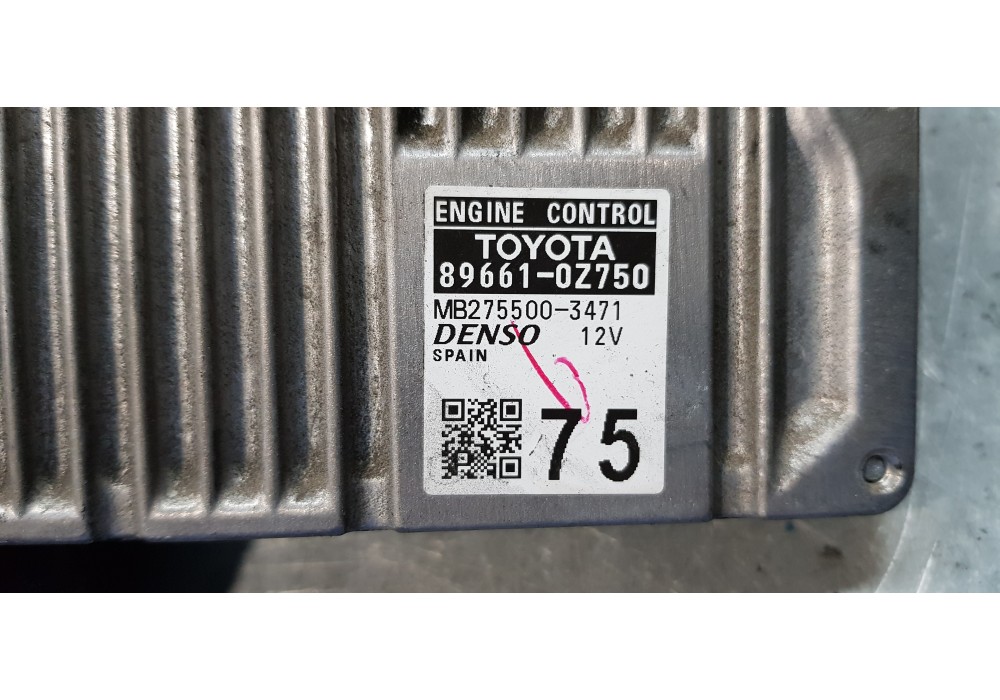 Recambio de centralita motor uce para toyota auris touring sports (e18) hybrid advance referencia OEM IAM 896610Z750  