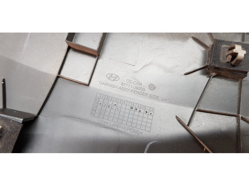 Recambio de aletin delantero izquierdo para hyundai kona klass 2wd referencia OEM IAM 87711J9500  