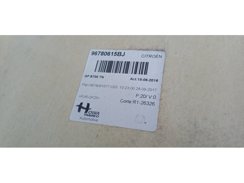 Recambio de techo interior para citroen c4 picasso feel referencia OEM IAM 96780615BJ  