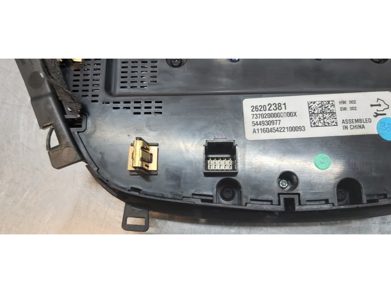 Recambio de mando climatizador para opel insignia berlina limousine referencia OEM IAM 26202381  