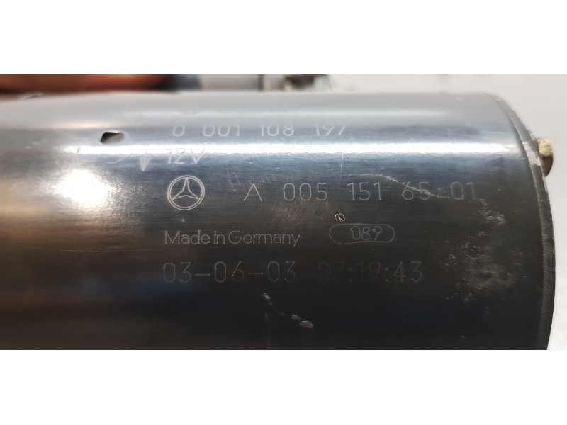 Recambio de motor arranque para mercedes clase e (w211) berlina e 320 (211.065) referencia OEM IAM A0051516501  