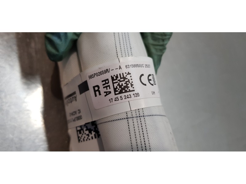 Recambio de airbag cortina delantero derecho para renault scenic iv edition one referencia OEM IAM 985P02659R  