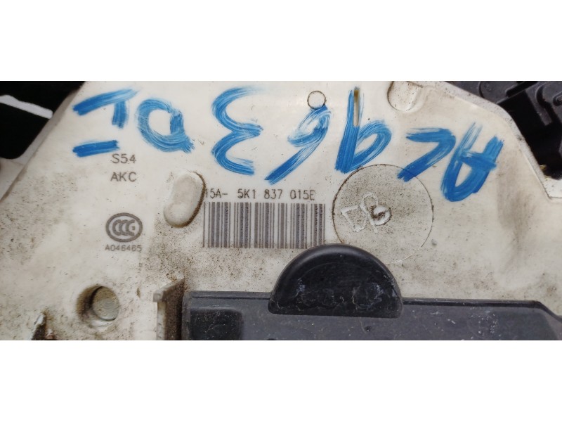 Recambio de cerradura puerta delantera izquierda para seat leon st (5f8) reference referencia OEM IAM 5K1837015E   Recambio de cerradura puerta delantera izquierda para seat leon st (5f8) reference referencia OEM IAM 5K1837015E