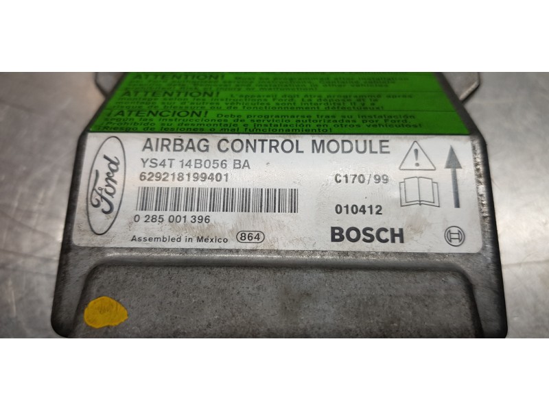 Recambio de centralita airbag para ford focus berlina (cak) ambiente referencia OEM IAM YS4T14B056BA  