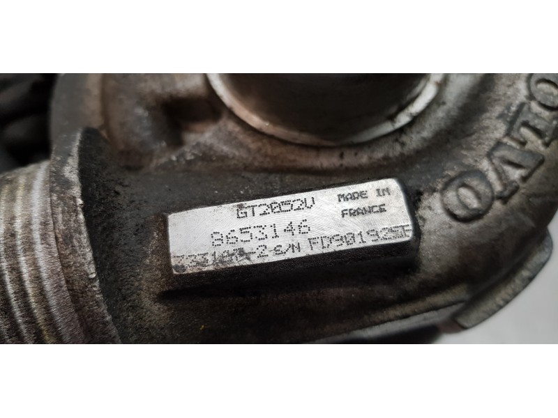Recambio de turbocompresor para volvo s60 berlina 2.4 d referencia OEM IAM 8653146   Recambio de turbocompresor para volvo s60 berlina 2.4 d referencia OEM IAM 8653146