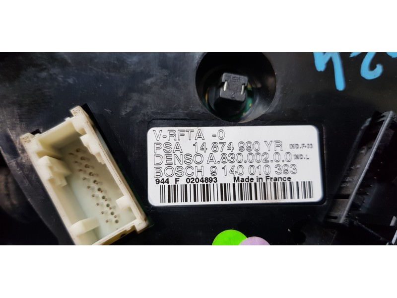 Recambio de mando climatizador para fiat ulysse (179) 2.2 jtd admiral referencia OEM IAM 14874990YR  