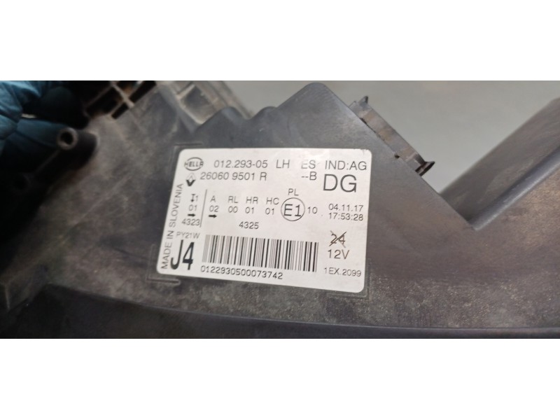 Recambio de faro izquierdo para renault scenic iv edition one referencia OEM IAM 260603490R 260609501R 