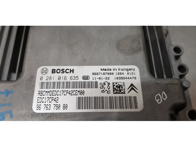Recambio de centralita motor uce para citroen c5 berlina exclusive referencia OEM IAM 9667187080   Recambio de centralita motor uce para citroen c5 berlina exclusive referencia OEM IAM 9667187080