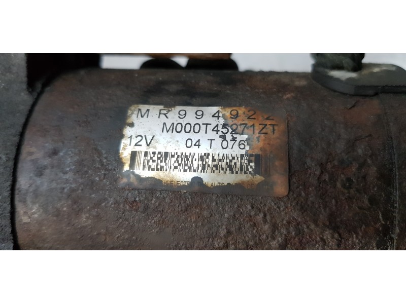 Recambio de motor arranque para mitsubishi colt berlina 5 (z) cleartec inform referencia OEM IAM MR994922   Recambio de motor arranque para mitsubishi colt berlina 5 (z) cleartec inform referencia OEM IAM MR994922