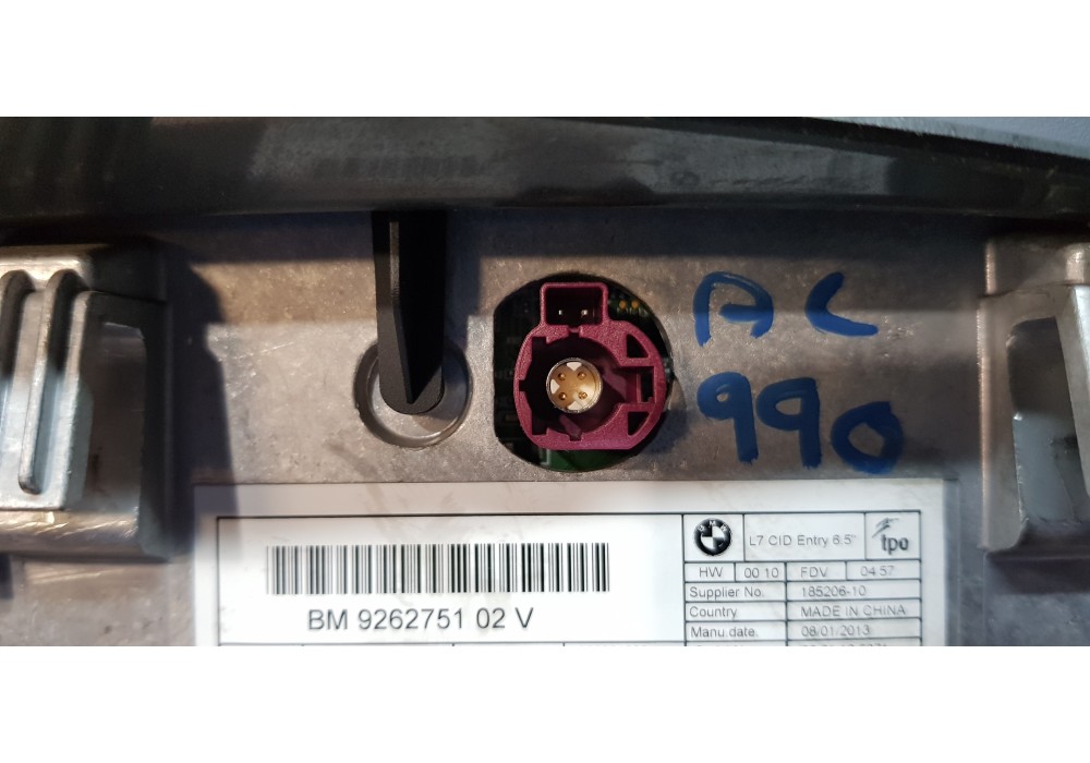 Recambio de pantalla multifuncion para bmw serie 1 lim. (f20) 118d xdrive referencia OEM IAM 65509262751 9262751 