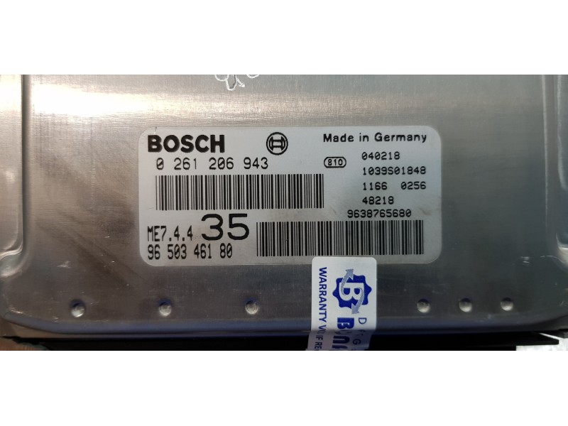 Recambio de centralita motor uce para peugeot 307 (s1) xr referencia OEM IAM 9650346180 0261206943 