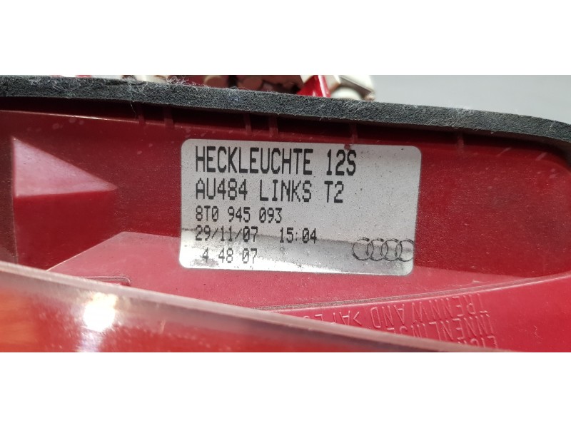 Recambio de piloto trasero izquierdo interior para audi a5 coupe (8t) 2.7 tdi referencia OEM IAM 8T0945093   Recambio de piloto trasero izquierdo interior para audi a5 coupe (8t) 2.7 tdi referencia OEM IAM 8T0945093