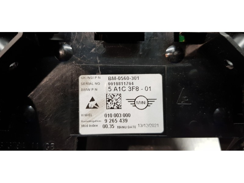 Recambio de cuadro instrumentos para mini mini 5-trg. (f55) one referencia OEM IAM 62105A1C3F8 5A1C3F8 