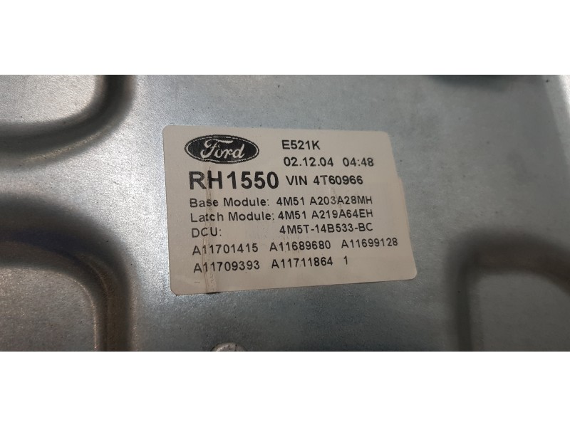 Recambio de elevalunas delantero derecho para ford focus berlina (cap) ghia referencia OEM IAM 4M51A045H16AF  