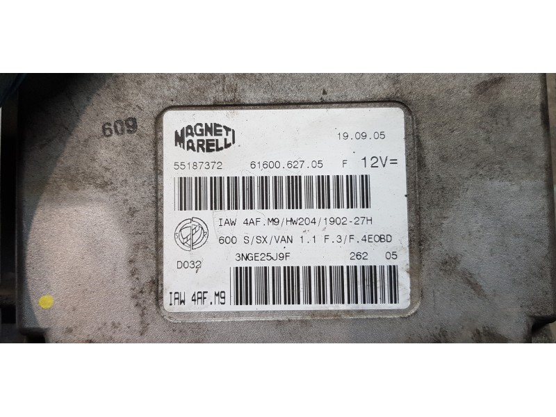 Recambio de centralita motor uce para fiat seicento (187) active referencia OEM IAM 55187372 6160062705 