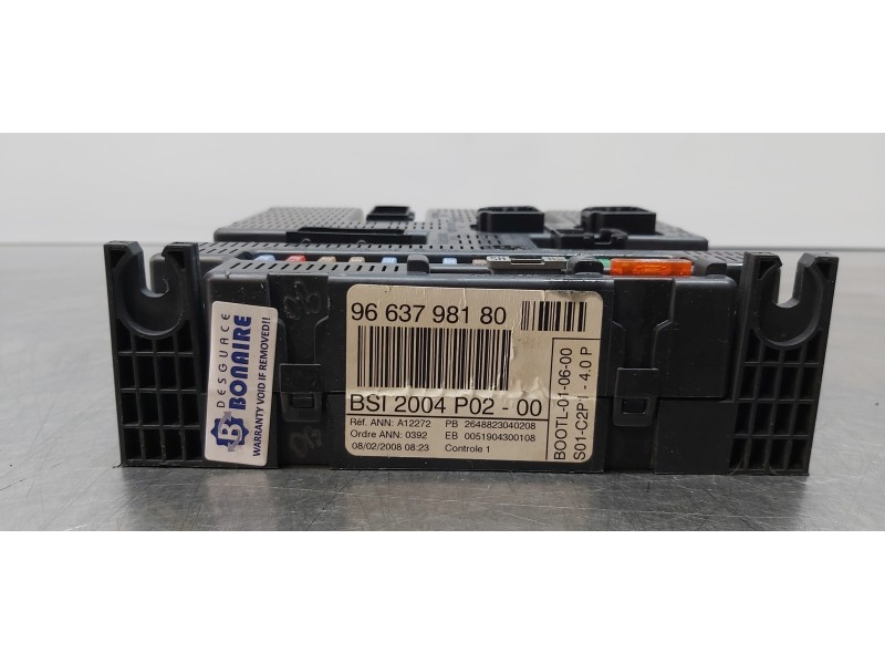 Recambio de caja reles / fusibles para peugeot 308 premium referencia OEM IAM 9663798180 BSI P02  Recambio de caja reles / fusibles para peugeot 308 premium referencia OEM IAM 9663798180 BSI P02