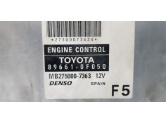 Recambio de centralita motor uce para toyota corolla verso (r1) 1.8 luna referencia OEM IAM 896610F050   2
