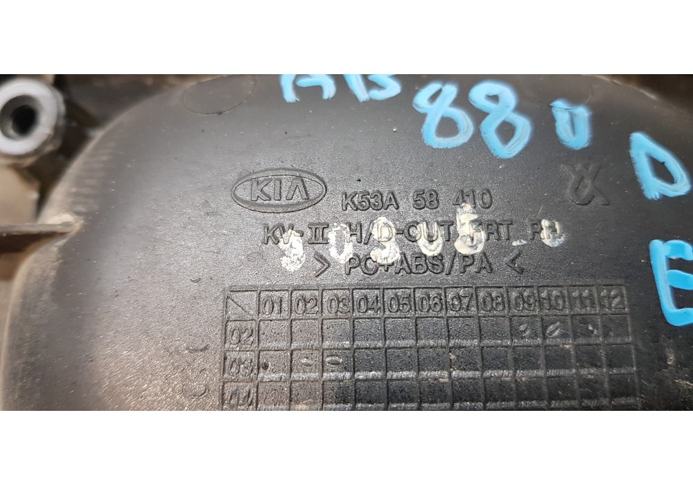 Recambio de maneta exterior delantera derecha para kia carnival ii 2.9 cdri executive referencia OEM IAM K53A58410   Recambio de maneta exterior delantera derecha para kia carnival ii 2.9 cdri executive referencia OEM IAM K53A58410