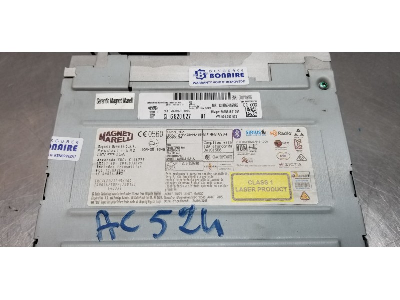 Recambio de sistema audio / radio cd para bmw serie x1 (f48) sdrive18d referencia OEM IAM 65126820527  