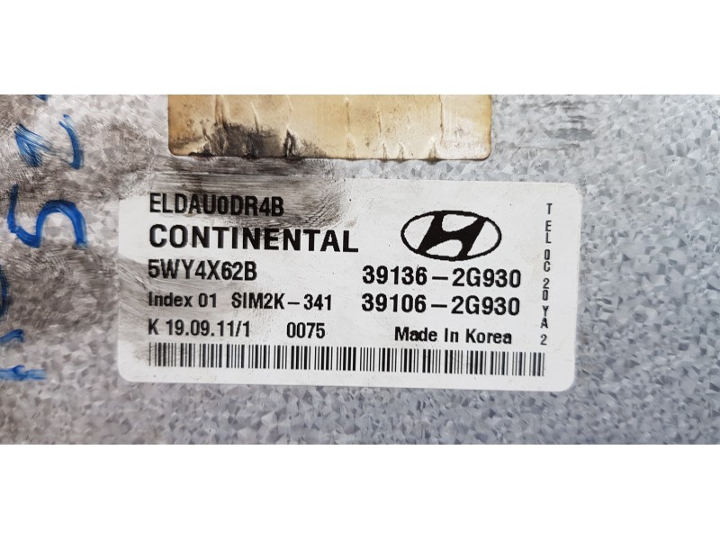 Recambio de centralita motor uce para hyundai ix35 style 2wd referencia OEM IAM 391062G930 391362G930  Recambio de centralita motor uce para hyundai ix35 style 2wd referencia OEM IAM 391062G930 391362G930
