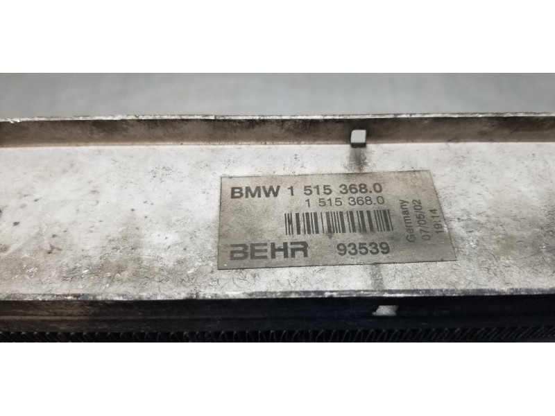 Recambio de intercooler para bmw mini (r50,r53) cooper s referencia OEM IAM 11651515368 1515368  Recambio de intercooler para bmw mini (r50,r53) cooper s referencia OEM IAM 11651515368 1515368