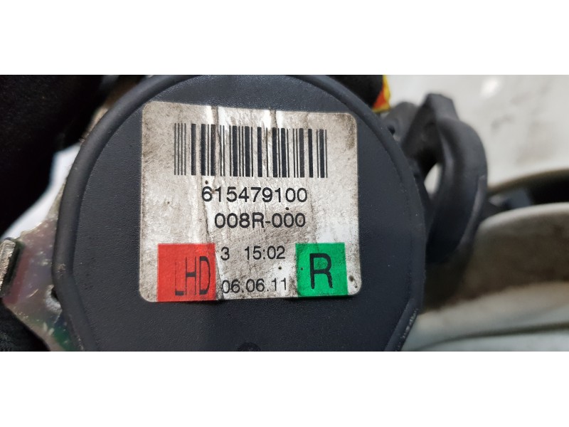 Recambio de cinturon seguridad delantero derecho para skoda superb combi (3t5) ambition referencia OEM IAM 3T1857702   Recambio de cinturon seguridad delantero derecho para skoda superb combi (3t5) ambition referencia OEM IAM 3T1857702