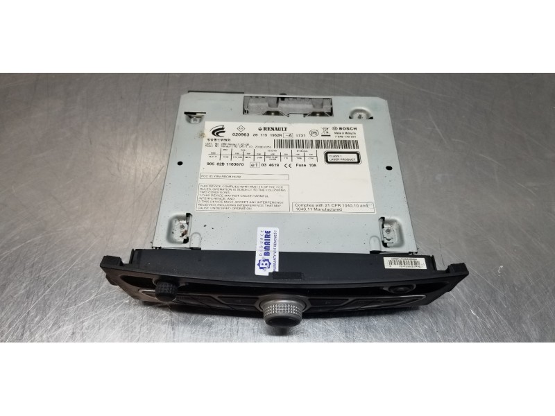 Recambio de sistema audio / radio cd para renault koleos dynamique referencia OEM IAM 281151952R   Recambio de sistema audio / radio cd para renault koleos dynamique referencia OEM IAM 281151952R