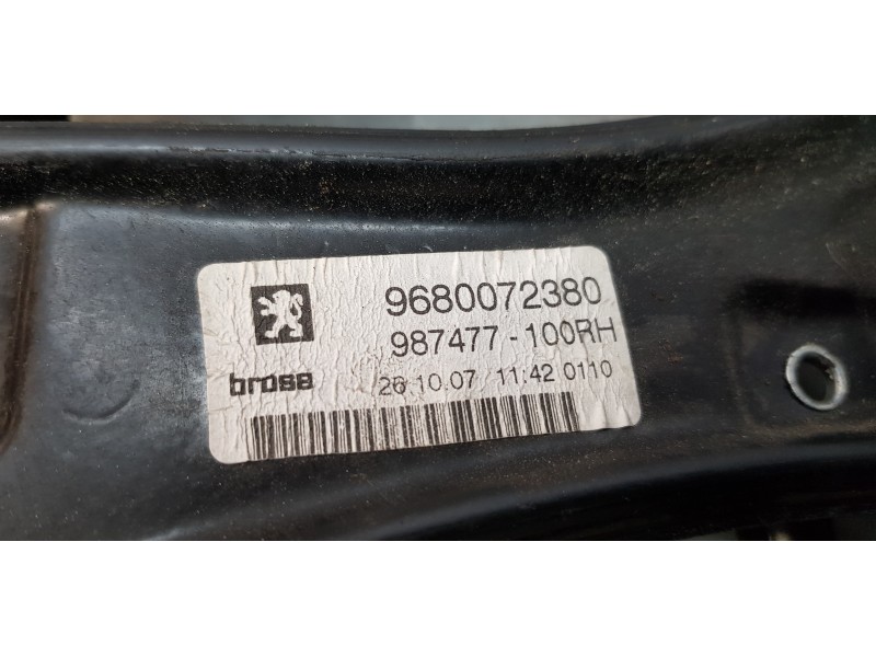 Recambio de elevalunas trasero derecho para peugeot 207 cc sport referencia OEM IAM 9680072380   Recambio de elevalunas trasero derecho para peugeot 207 cc sport referencia OEM IAM 9680072380