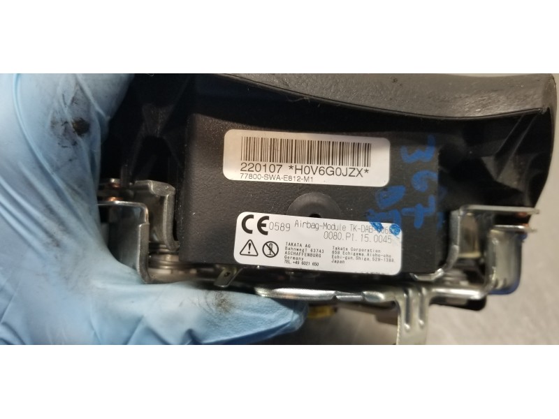 Recambio de airbag delantero izquierdo para honda cr-v (re) elegance referencia OEM IAM 77810SWAE80ZA 77800SWAE812M1  Recambio de airbag delantero izquierdo para honda cr-v (re) elegance referencia OEM IAM 77810SWAE80ZA 77800SWAE812M1