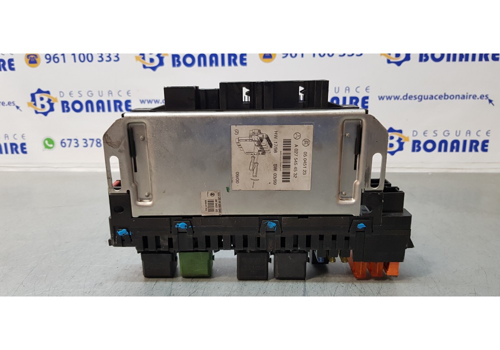 Recambio de caja reles / fusibles para mercedes clase s (w220) berlina 320 (220.065) referencia OEM IAM A0275454532  