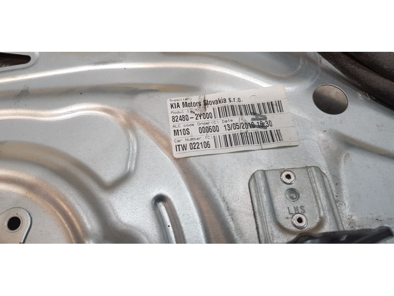 Recambio de elevalunas delantero derecho para hyundai ix35 style awd referencia OEM IAM 824022Y000  