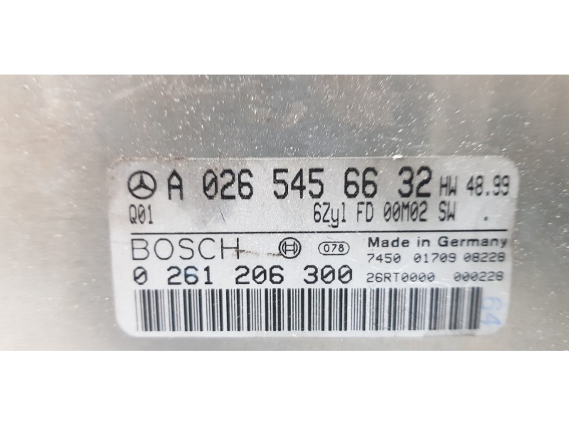 Recambio de centralita motor uce para mercedes clase s (w220) berlina 320 (220.065) referencia OEM IAM A0265456632  