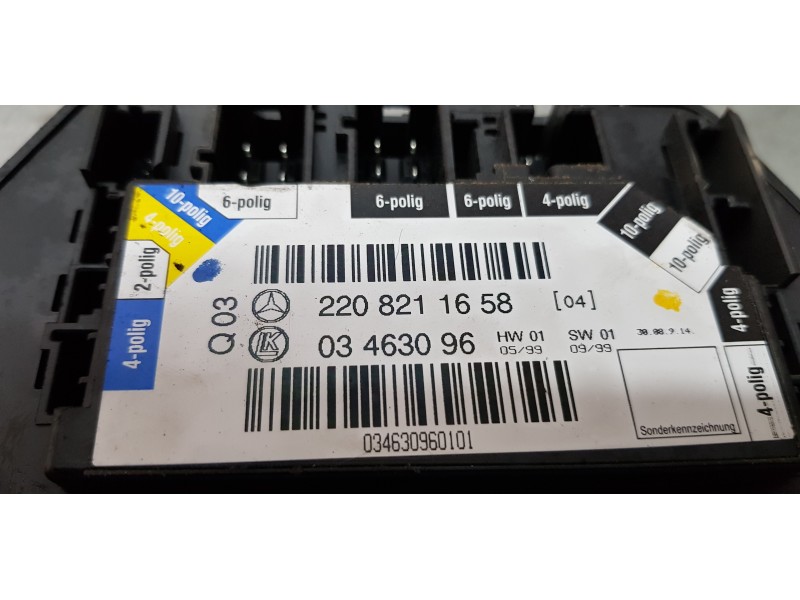 Recambio de modulo electronico para mercedes clase s (w220) berlina 320 (220.065) referencia OEM IAM 2208211658   Recambio de modulo electronico para mercedes clase s (w220) berlina 320 (220.065) referencia OEM IAM 2208211658