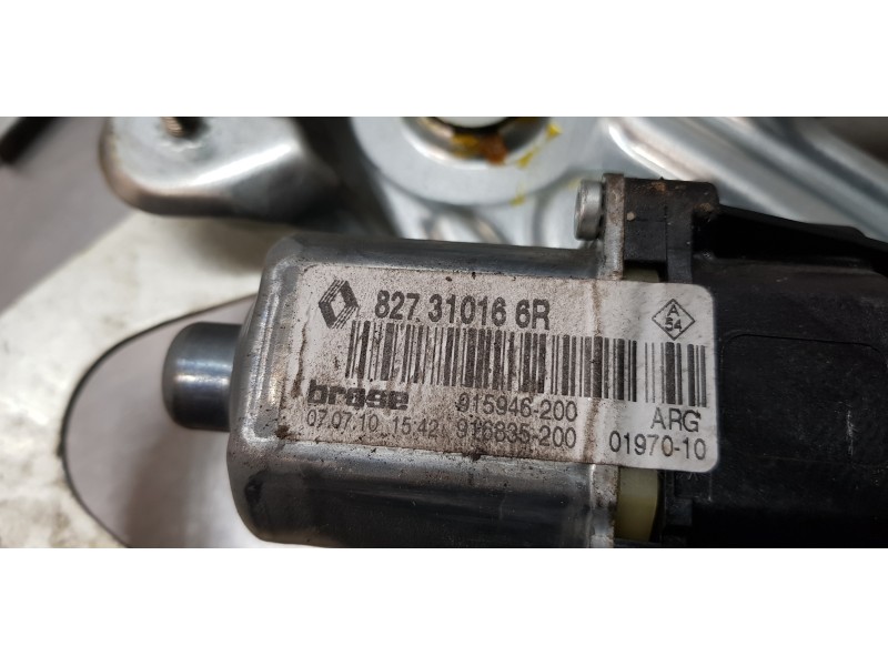 Recambio de elevalunas trasero izquierdo para renault scenic iii grand dynamique referencia OEM IAM 827310166R  