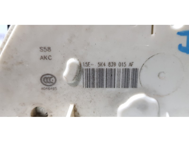 Recambio de cerradura puerta trasera izquierda para seat leon (5f1) fr referencia OEM IAM 5K4839015AF   Recambio de cerradura puerta trasera izquierda para seat leon (5f1) fr referencia OEM IAM 5K4839015AF