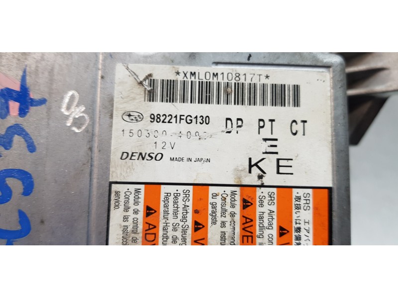 Recambio de centralita airbag para subaru impreza g12 limited referencia OEM IAM 98221FG130   Recambio de centralita airbag para subaru impreza g12 limited referencia OEM IAM 98221FG130