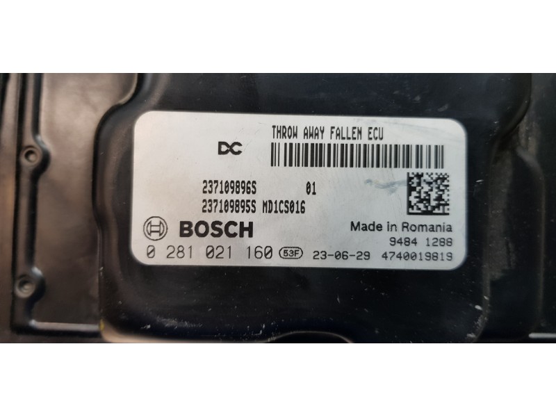 Recambio de centralita motor uce para renault trafic furgón l2 referencia OEM IAM 237109896S 0281021160 