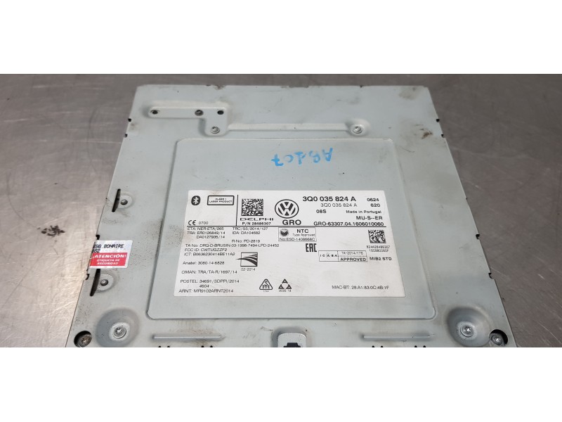 Recambio de sistema navegacion gps para volkswagen golf vii sportsvan edition bluemotion tech referencia OEM IAM 3Q0035824A   Recambio de sistema navegacion gps para volkswagen golf vii sportsvan edition bluemotion tech referencia OEM IAM 3Q0035824A