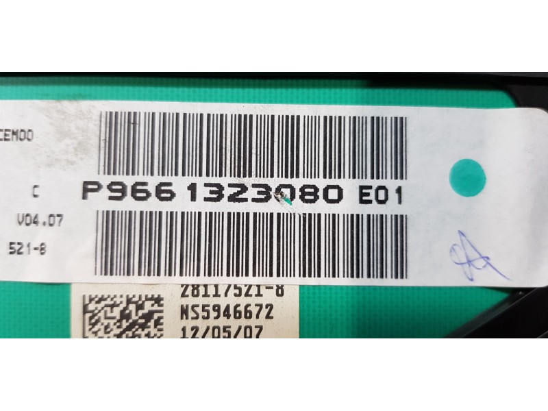 Recambio de cuadro instrumentos para peugeot 307 berlina (s2) xs + referencia OEM IAM 9661323080   Recambio de cuadro instrumentos para peugeot 307 berlina (s2) xs + referencia OEM IAM 9661323080