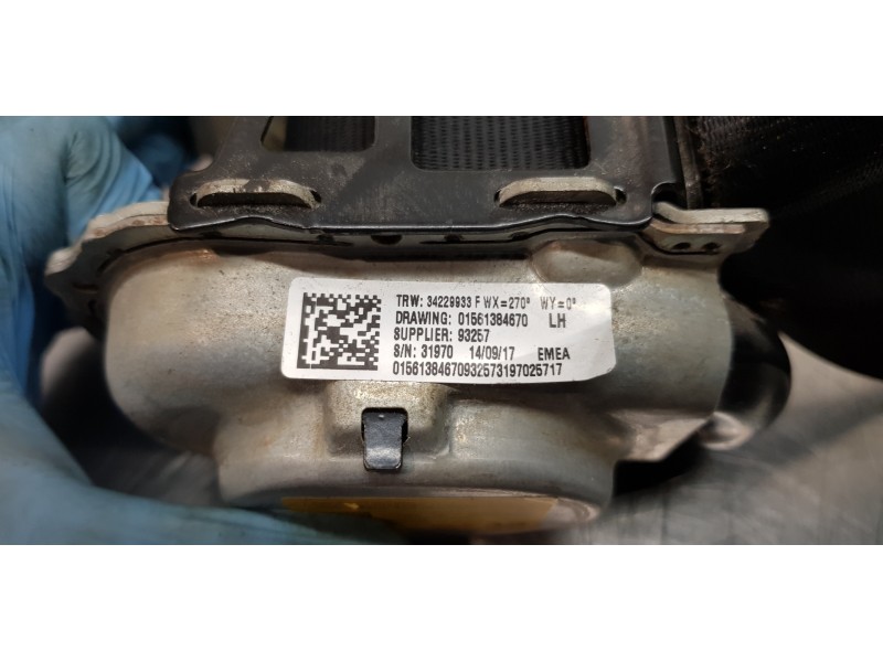 Recambio de cinturon seguridad trasero izquierdo para alfa romeo stelvio (630) basis q4 referencia OEM IAM 156138467 01561384670