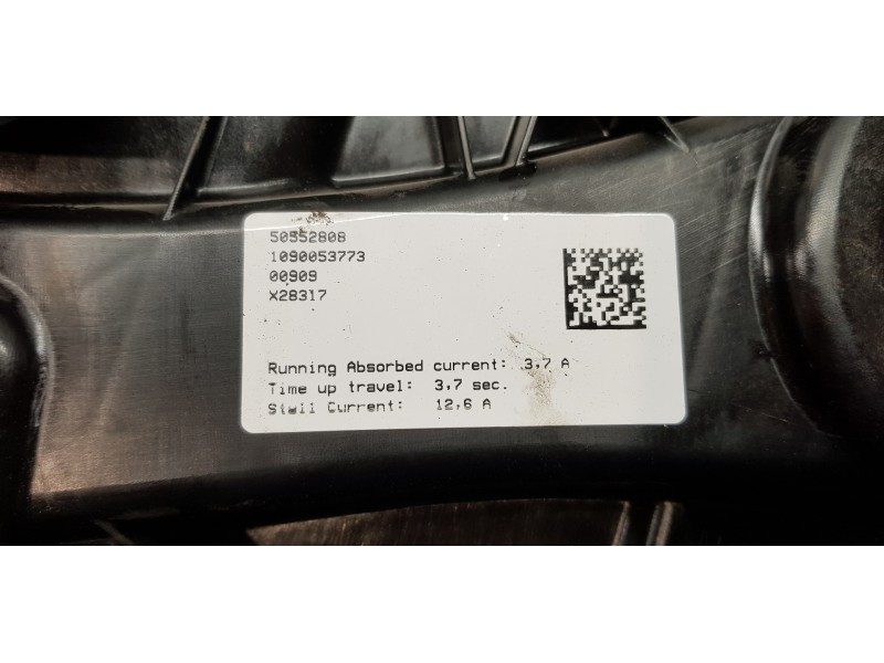 Recambio de elevalunas trasero derecho para alfa romeo stelvio (630) basis q4 referencia OEM IAM 6000626609 50552808 6000626611