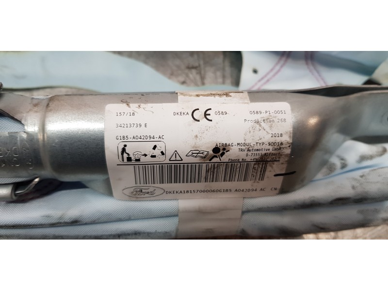 Recambio de airbag cortina delantero derecho para ford ka+ essential referencia OEM IAM G1B5A042D94AC  