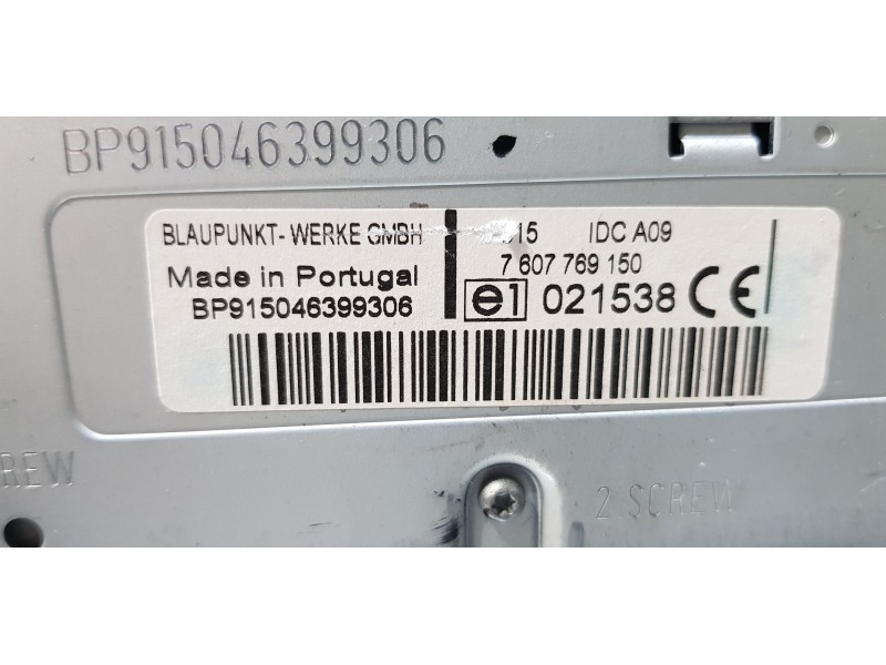 Recambio de sistema audio / radio cd para maserati quattroporte básico referencia OEM IAM 7607769150  