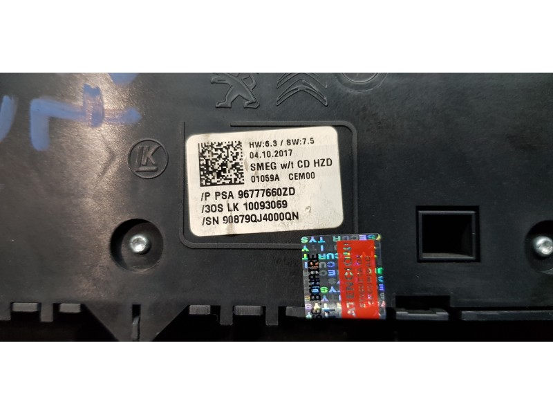 Recambio de mando multifuncion para peugeot 308 sw active referencia OEM IAM 96777660ZD   Recambio de mando multifuncion para peugeot 308 sw active referencia OEM IAM 96777660ZD
