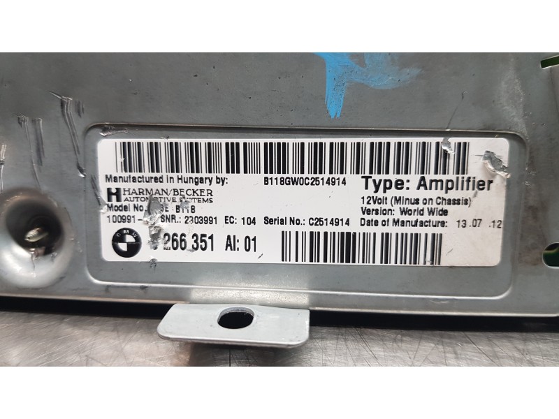 Recambio de modulo electronico para bmw serie 5 gran turismo (f07) 530d xdrive referencia OEM IAM 9266351  